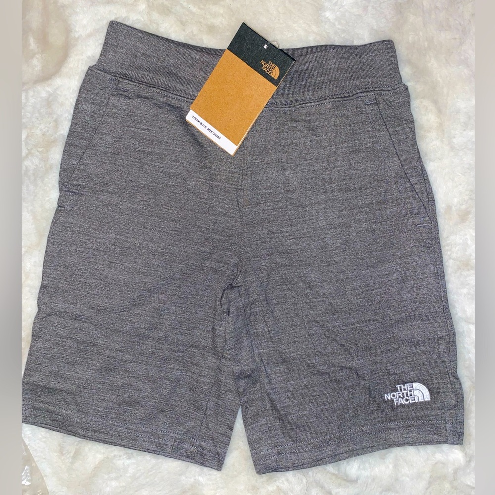 New The North Face Tri-Blend Short in Heather Gray Boys Size Medium